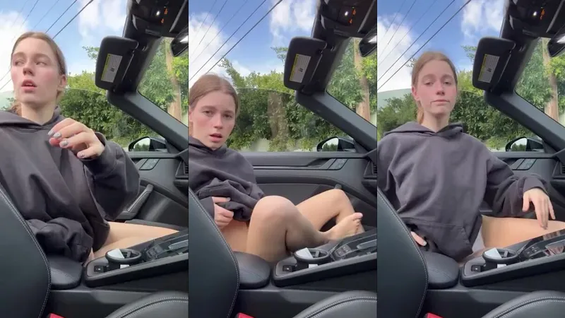 Anna Malygon @Maligoshik Busty Car Show Tease Big Juggs On Video