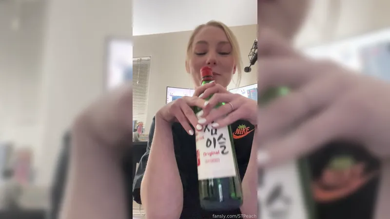 Gorgeous STPeach Drunk Thong Striptease Fansly Video Tape Leaked