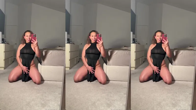 BabygirlHazel Teases Her Sweaty Ebony Goods In Leaked Video