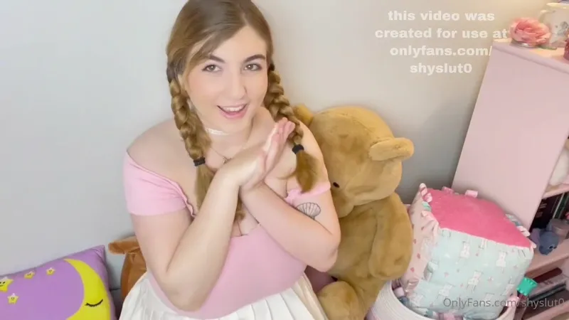 ShySlut0 Teases her Huge All Natural Tits in Leaked Fansly Video