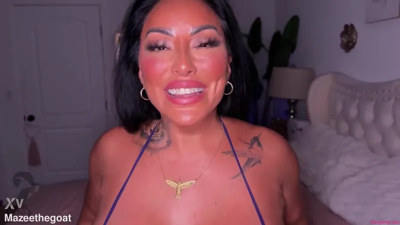 Kiara Mia Teases Mazee The Fuck Machine In Hardcore BBC Video