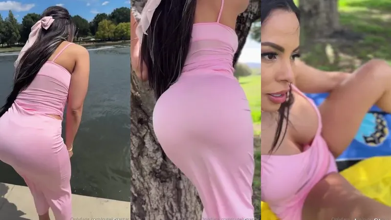 Luna Star Teases With Glass Dildo In Public Park Sex Video