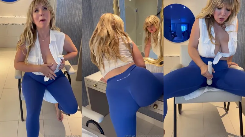 Lena Paul Teases in Leggings before Squirting Wet Orgasm in Must-Watch Video