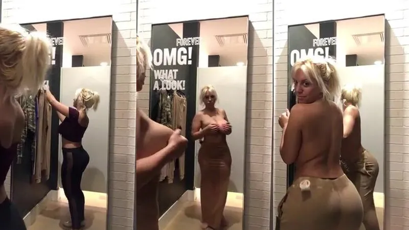 Bruna Surfistinha Teases Cock in Store Dressing Room Video