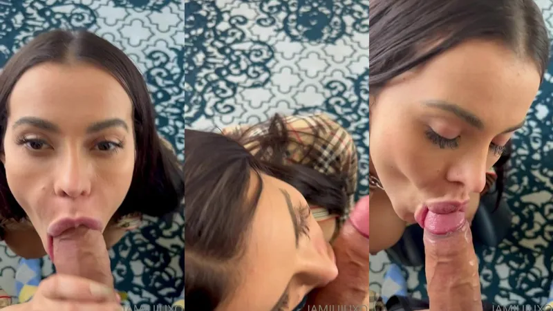 Juliana Reis Teases with POV Facial Blowjob Video