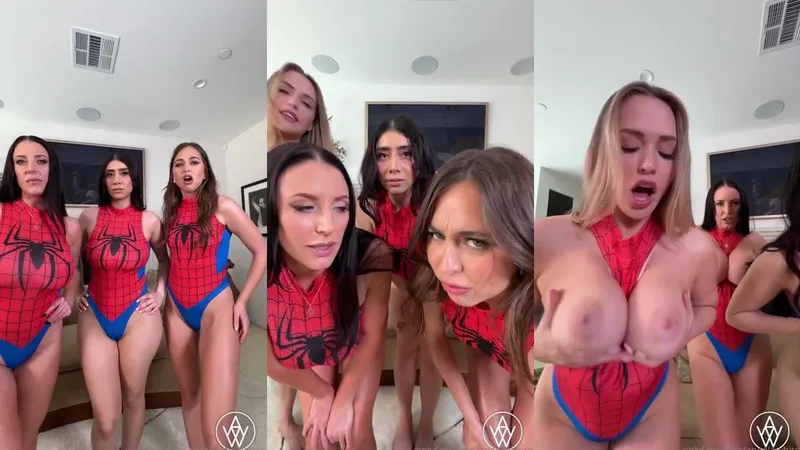 Angela White Riley Reid Violet Myers Mia Malkova Spiderwoman JOI Video Tease