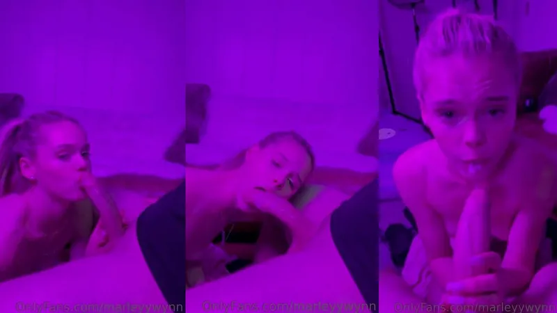 Marley Wynn Gobbles Cock And Takes A Mouthful Of Jizz In Steamy OnlyFans Video