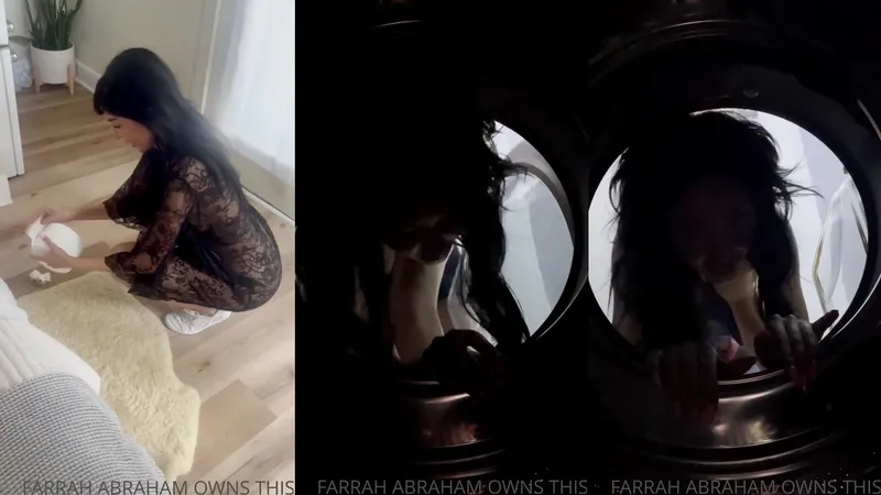 Farrah Abrahams Naughty Step Sister Gets Stuck Fucking In The Washing Machine Video