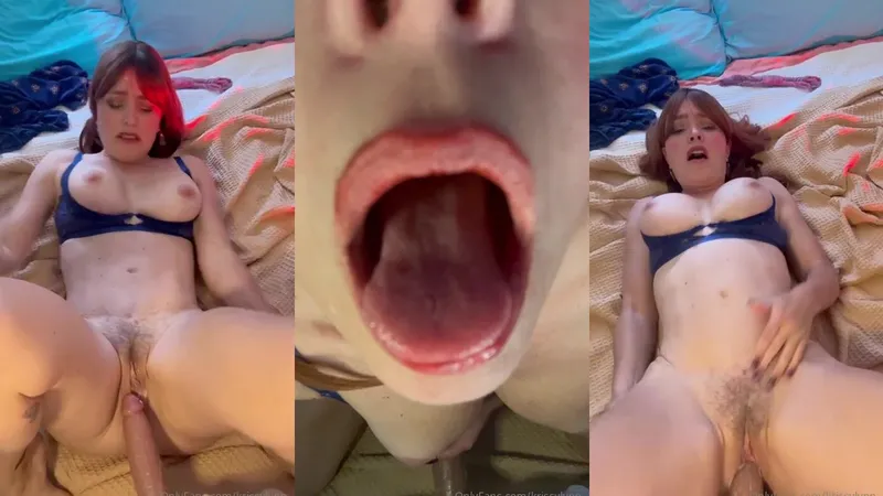 Krissy Lynn Teases and Fucks Her Creamy Pussy With Dildo in Hardcore Solo Video