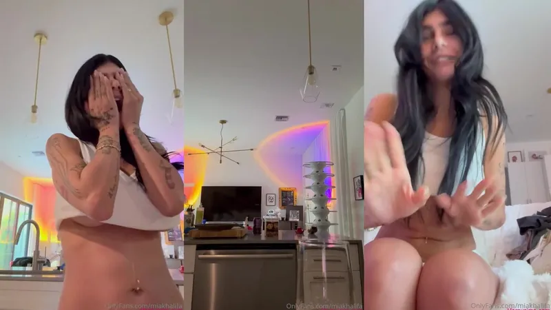 Mia Khalifa Teases Massive Tits in Crop Top Premier PPV Video