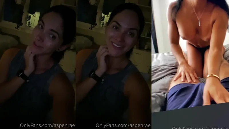 Exclusive Aspen Rae teases in naked porn video leak Sensational