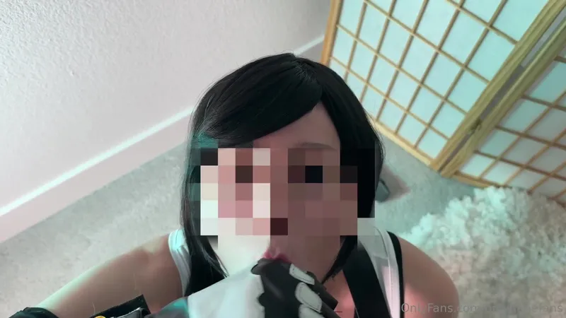 Hime Tsu stars as Tifa Lockhart in her sucking debut video