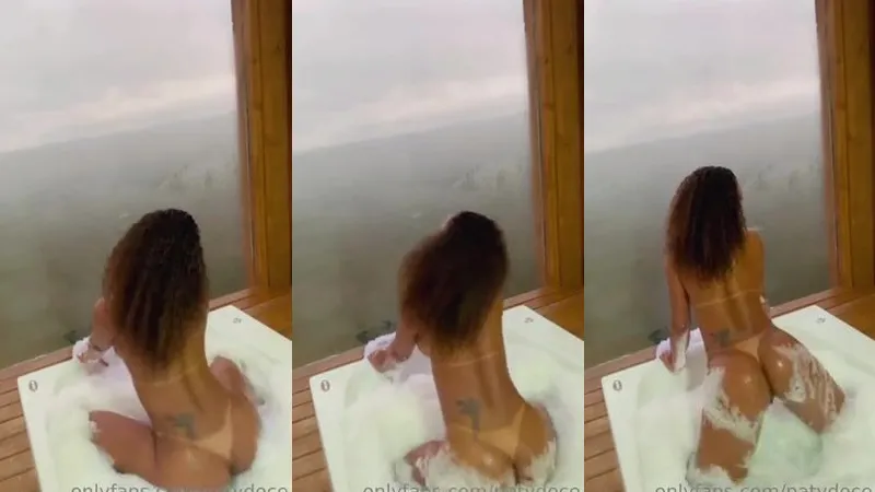 Paty Doce Teasing Her Bare Body To Funk Beats In A Motel Bathtub Video