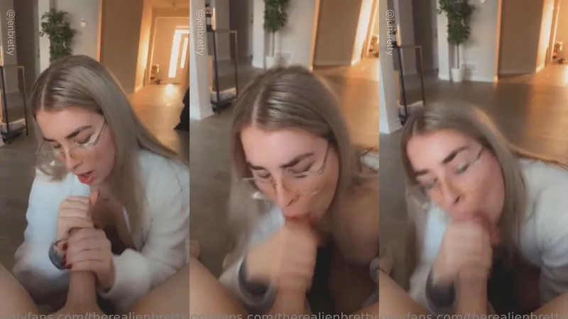 Jen Brett Teases in POV Boy-Girl Blowjob Video