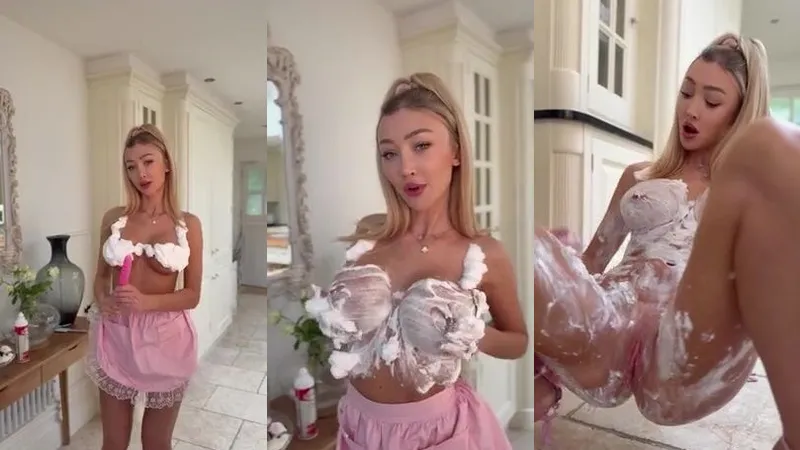 Frances Bentley Teases with Whipped Cream in Must-Watch OnlyFans Video
