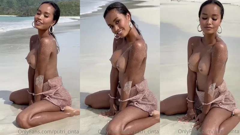 Putri Cinta Teases in Leaked Asian Cock-Sucking Video