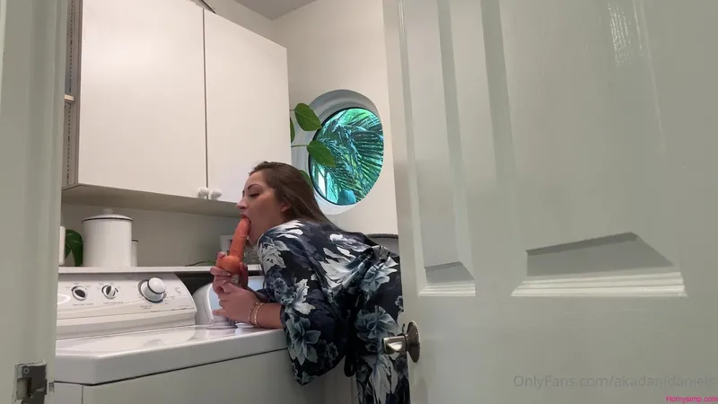 Dani Daniels Ditches Chores for Hardcore Action in Washing Machine Video