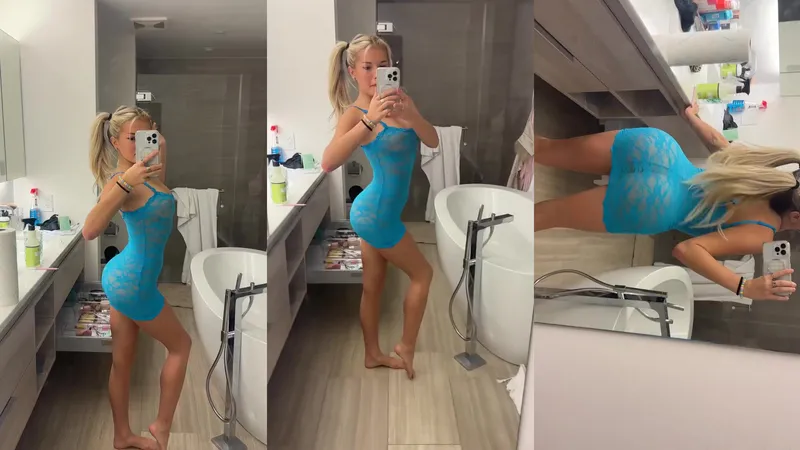 Breckie Hill Teases in See-Through Lingerie in Leaked OnlyFans Video