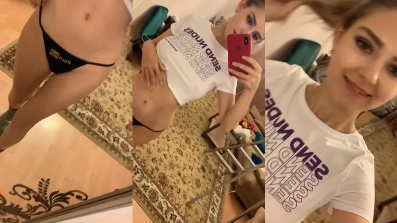 Eva Elfie Teases Her All Natural Tits in Erotic Private Video