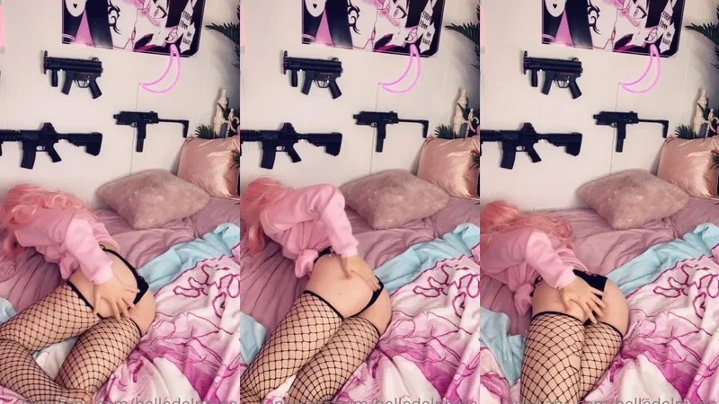 Belle Delphine Teases in Airsoft Gun OnlyFans Leaked Video