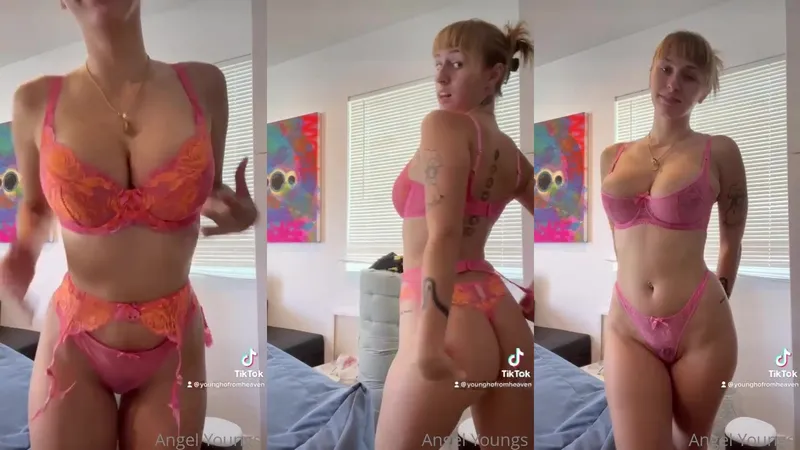 Angel Youngs Teases Her Nude Body in Cum-Soaked OnlyFans Video