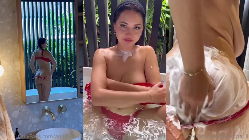 Anna Paul Teases Her Wet Assets In Steamy Bathtub Sextape Video