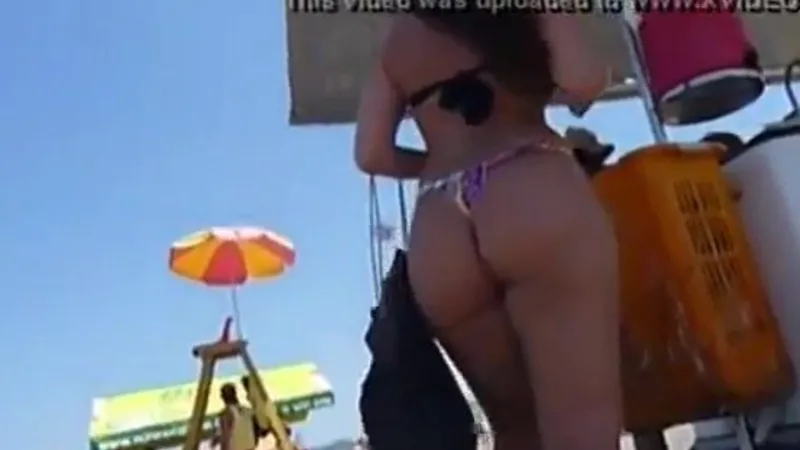 Beach Bunny Stella Teal Teases Her Tight Body in Public Beach video