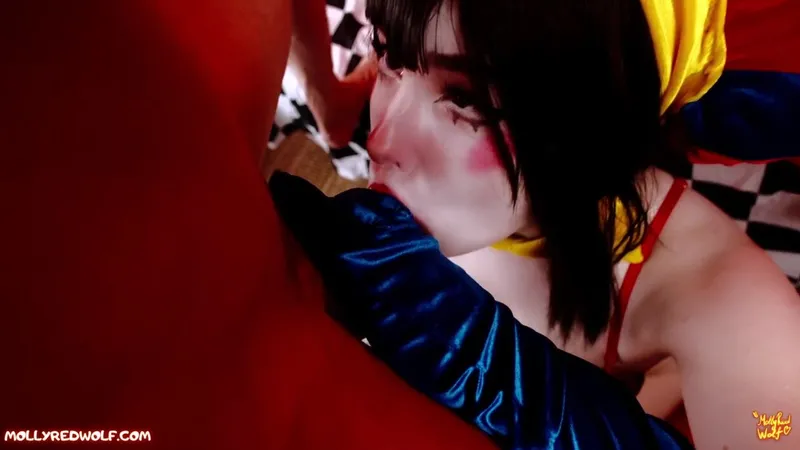 MollyRedWolf Teases Huge Cock in Must-Watch Circus Doll Milking Video