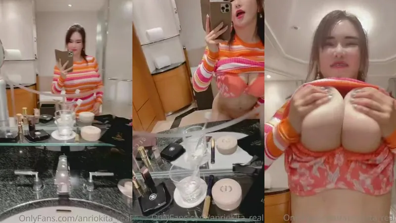 Anri Okita Teases in Nude Sweater Strip Onlyfans Leak Video