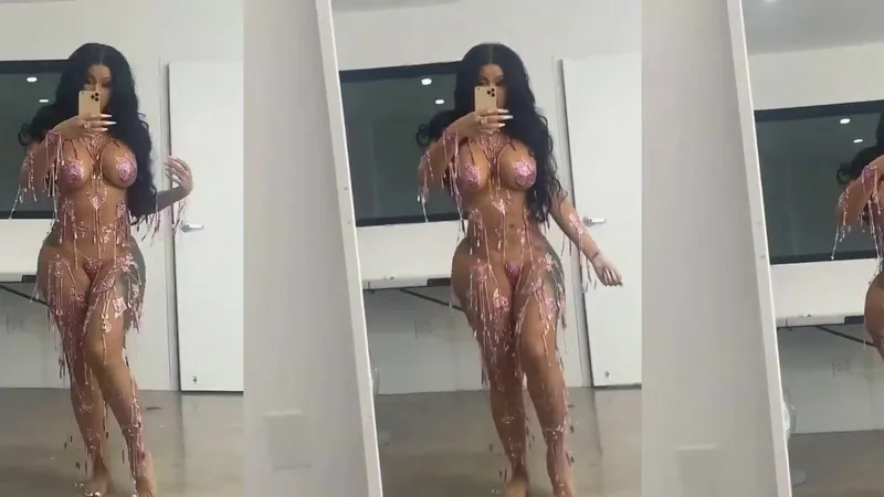 Cardi B Teases in Wet Bikini Cosplay Grind Dance Video Part 2
