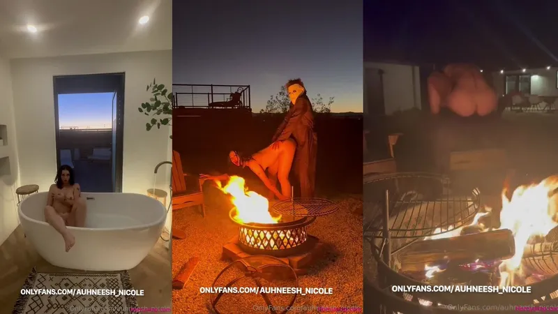 Auhneesh Nicole Teases in Nasty Halloween Outdoor Fuck Fest Video