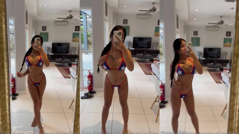 PraewAsian Teases Her Huge Melons in Rare Nude Leak Video