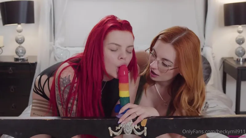 Lola Rose & Rebecca Goodwin Tease Each Other with My Stepsisters Dildos in Amateur Fuck Video
