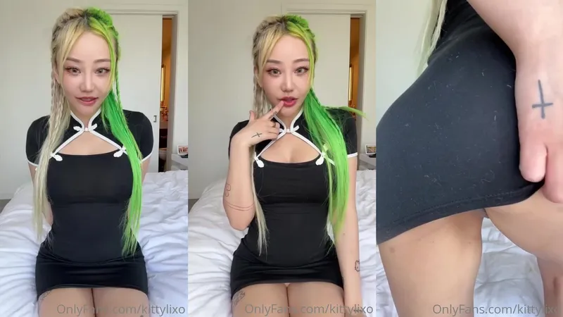 Kittylixo Teases Her Perfect Small Tits in Leaked Nude Porn Video