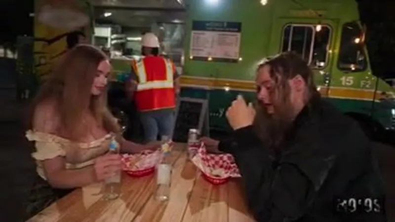 Monica Sierra Teases Cock While Serving Tacos in Public Sex Video