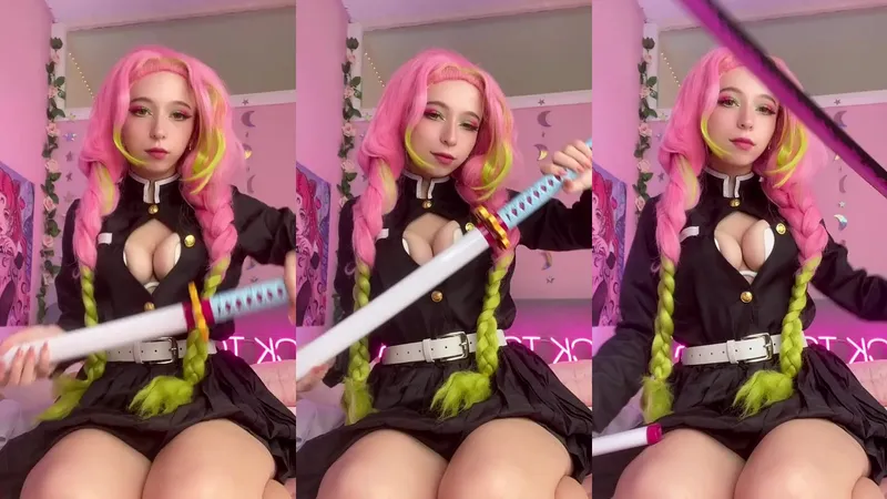 CyberlyCrush Stars as Mitsuri Kanroji in Demon Slayer Porn Parody Video