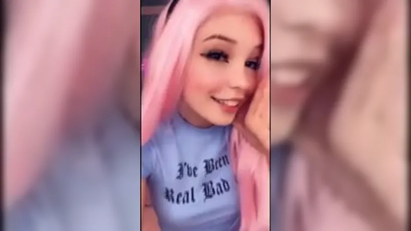 Belle Delphine Teases Her Tits in Naughty Topless Twitter Video