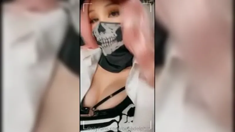 Belle Delphine Teases in Shadbase Cosplay Feet Fetish OnlyFans Video