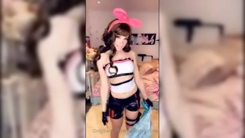 Belle Delphine Mina Tsukuda Tease Naughty Cosplay in Steamy OnlyFans Video
