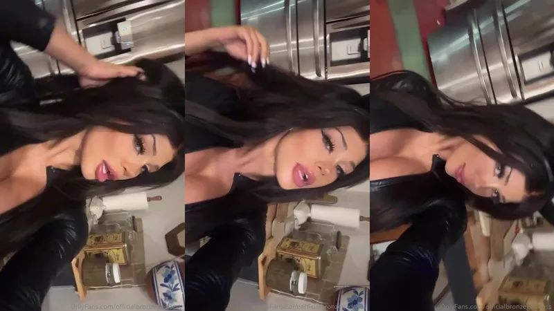 officialbronzegoddess Teases Her Pretty Face on Cam Video