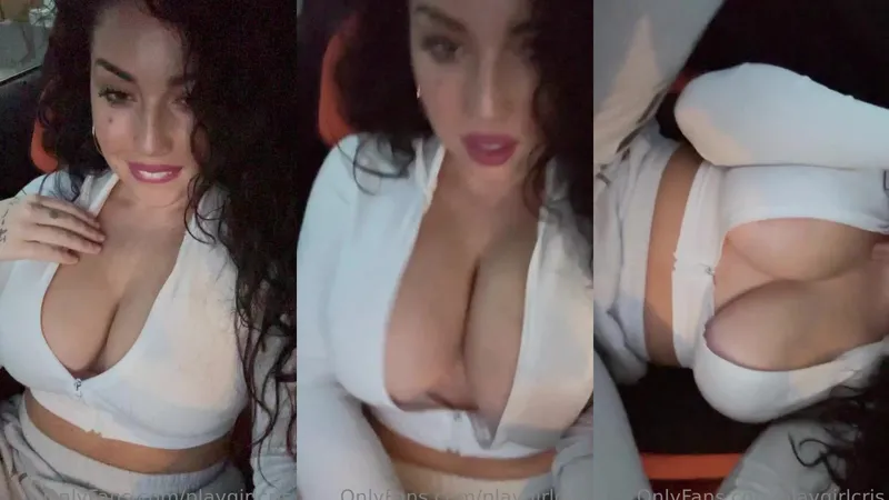 Playgirlcris Teases Her Huge Natural Tits in Leaked Nudes Video