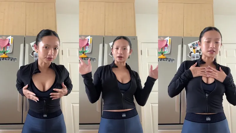 Tiiieeen Teases Her Epic Natural Tits in Nude Boobs Video