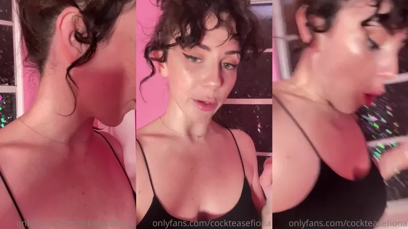 Fiona Teases Her Curvy All Natural Tits in Steamy Naked Video Exposed