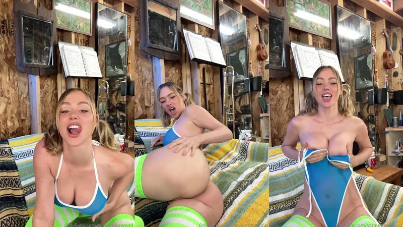 Sara Underwood Tease Her Pussy In Sneaky Masturbation Video