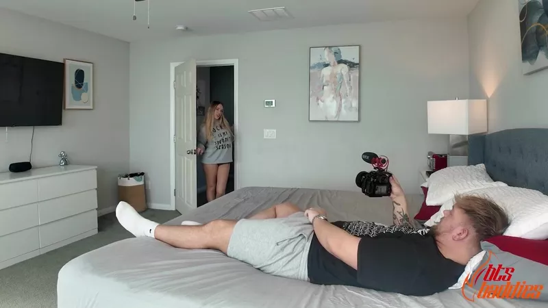 Khloe Kapri Blonde Beach Babe Teases & Bangs Cameraman in Steamy Video