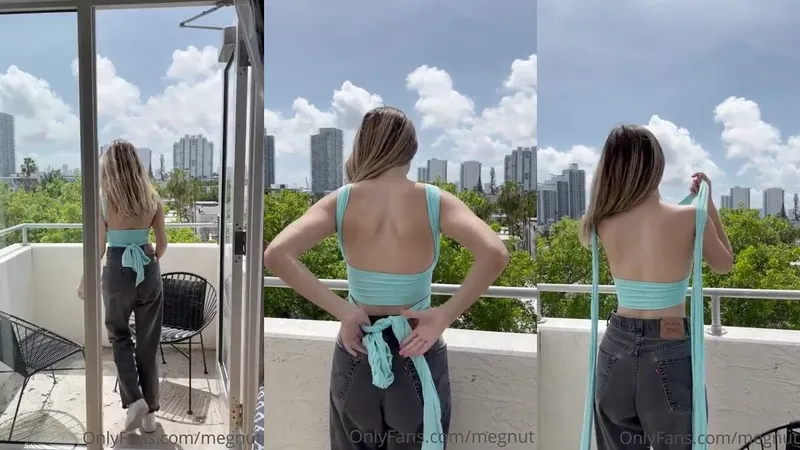 Megnutt02 Leaked OnlyFans Video Nude Balcony Tease Gone Wild