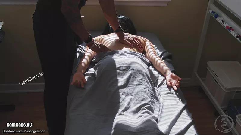 Massage Viper Teases New Client Half Asian Fitness Model in Steamy Video