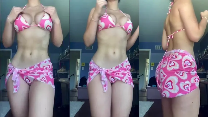 Hotblockchain se burla de sus lindas tetas grandes en un video filtrado de OnlyFans.