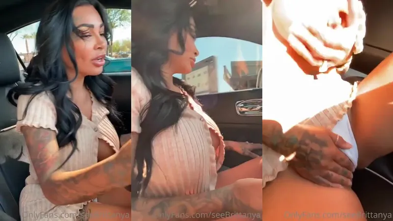 Brittanya Razzi Teases Her Pussy In The Car