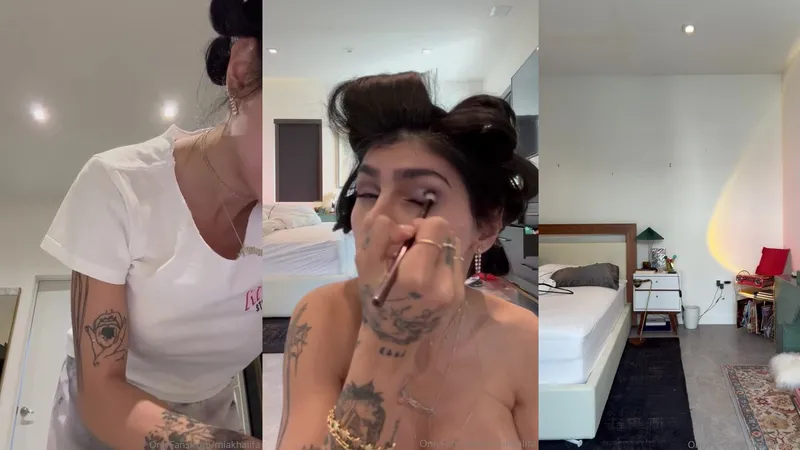 Mia Khalifa Teases In Halloween Party Prep Video